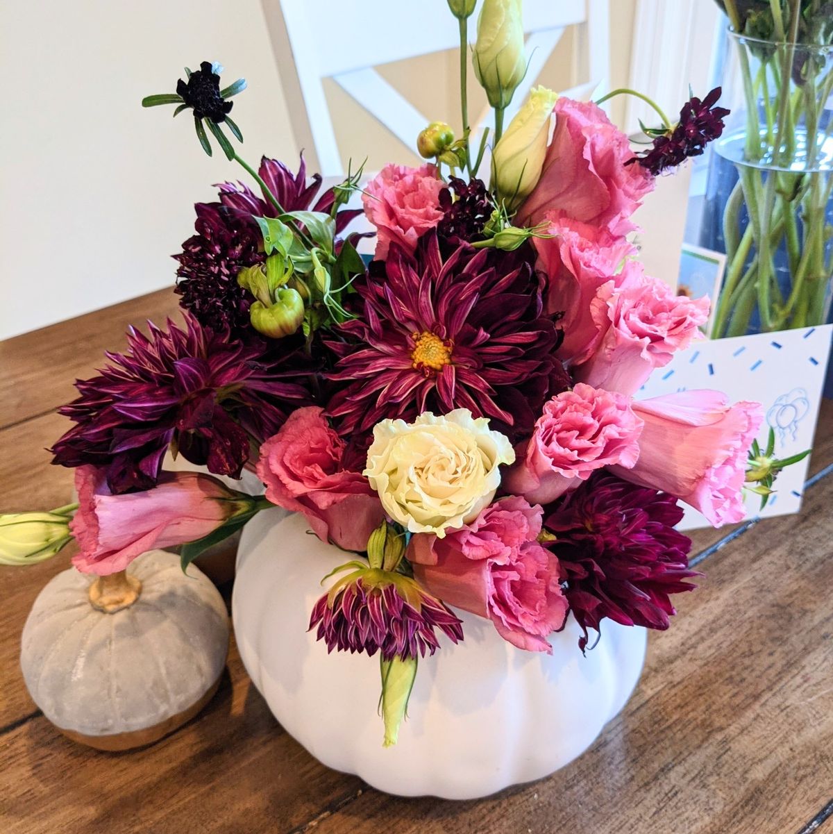 Seasonal bouquet styling